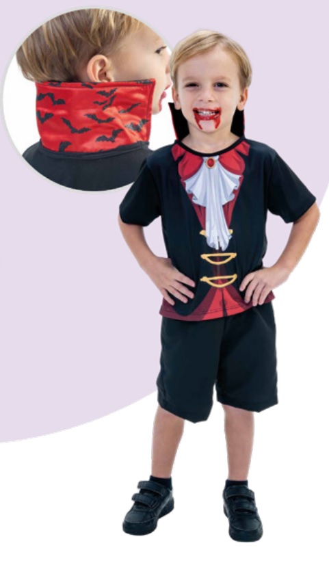 Fantasia Vampirinho Halloween Infantil Masculino